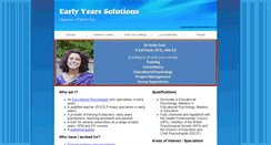 Desktop Screenshot of earlyyearssolutions.co.uk